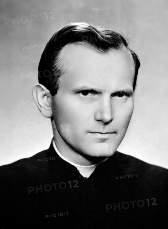 Pope John Paul II. Portrait of Karol Józef Wojtyla (1920-2005) as a young man in 1958