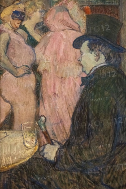 painting by Henri de Toulouse-Lautrec called Maxime Dethomas, painted in 1896