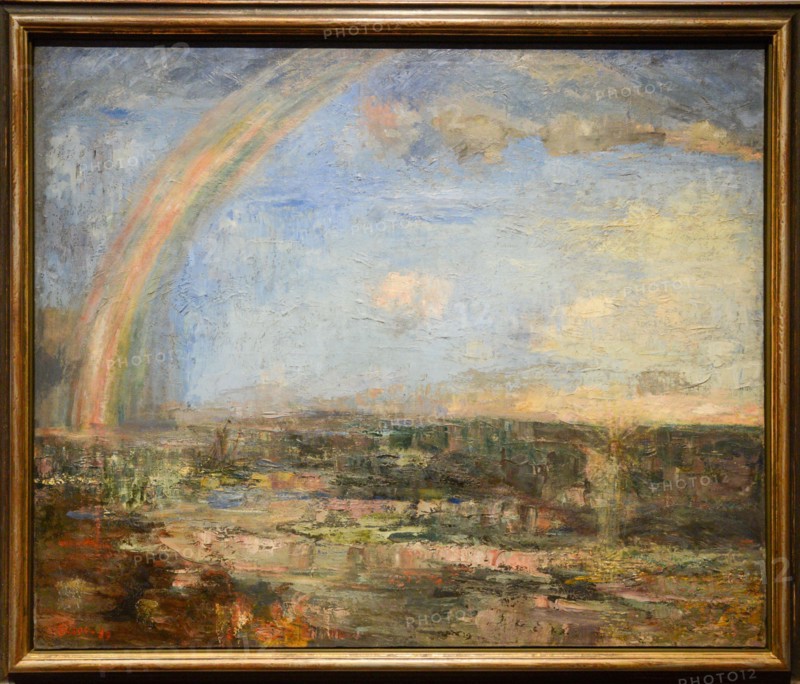 'Christ Walking on Water Rainbow on the left' painting by James Ensor, 1885