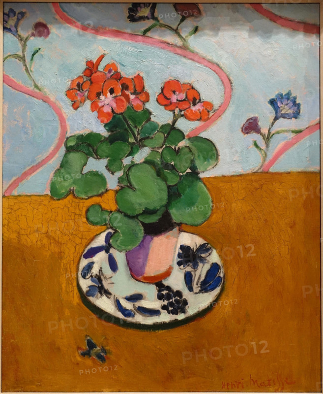 Geraniums by Henri Matisse, 1910, oil on canvas   Fogg Art Museum, Harvard University   DSC00712