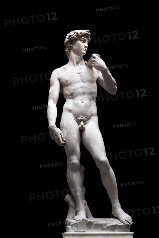 Statue of David by Michelangelo (1475-1564), Galleria dell'Accademia, Florence, Italy.