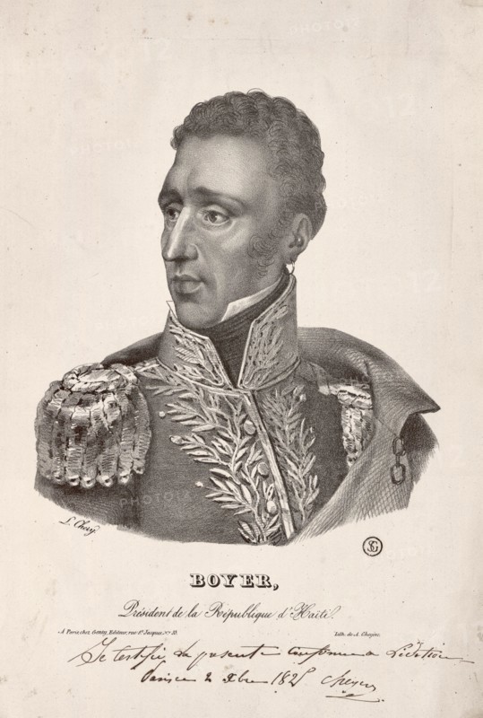 Jean-Pierre Boyer, President of the Republic of Haiti, circa 1825