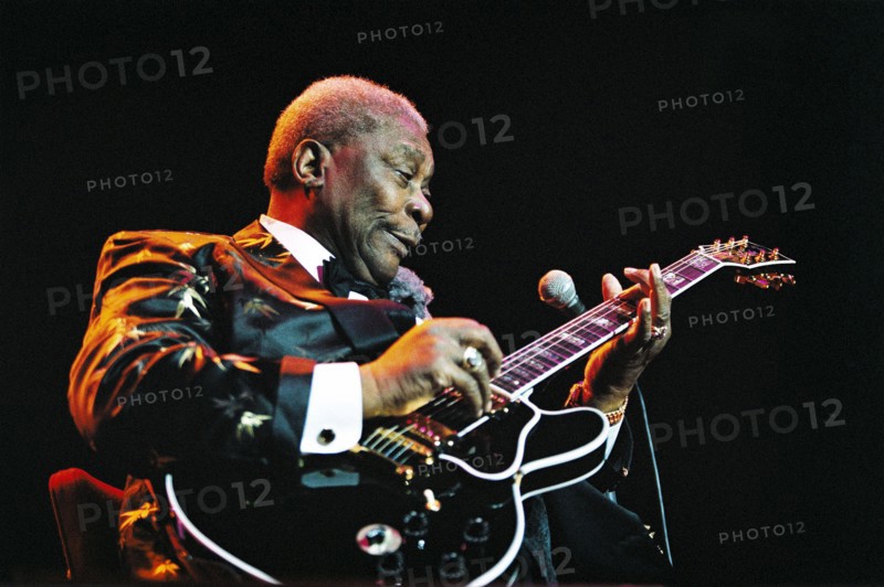 BB King in concert at the Royal Albert Hall in London. 3rd July 2002.