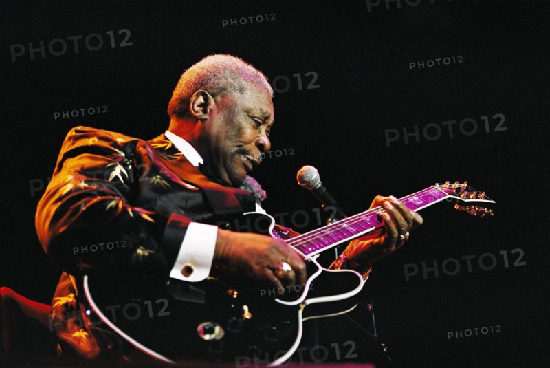 BB King in concert at the Royal Albert Hall in London. 3rd July 2002.