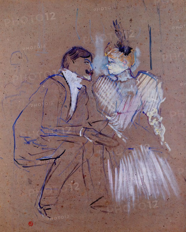 Toulouse-Lautrec -  Lucien Guitry Granne Granier 1895