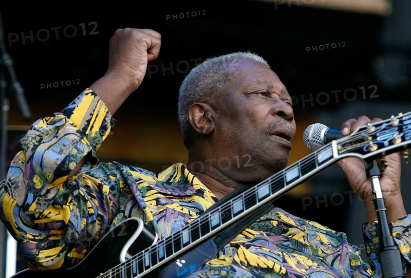 BB King Performs at Bonnaroo.