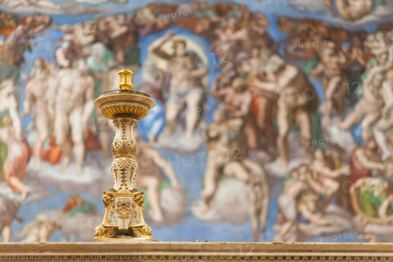Behind the Scenes at the Sistine Chapel, March 13, 2013, as it readies for the Conclave that welcomes Pope Francis.