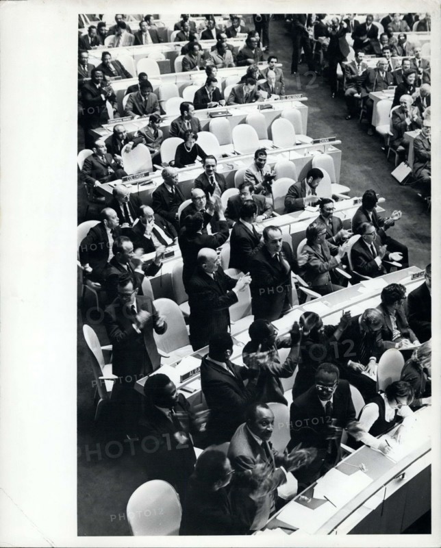 1945 - The San Francisco conference: Delegates of fifty nations met at San Francisco between April 25 and June 26, 1945. Working on the Dumbarton Oaks proposals, the Yalta Agreement, and amendments proposed by various Governments, the Conference agreed upon the Charter of the United Nations and the Statute of the New International Court of Justice. The Charter was passed unanimously and signed by all the representatives. It came into force on October 24, 1945, when China, France, the USSR, the United Kingdom, and the United States and a majority of the other signatories had filed their instrum