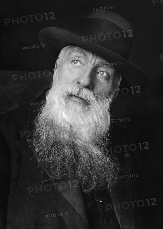 Rodin. Portrait of the French sculptor Auguste Rodin (François Auguste René Rodin: 1840-1917) by Pierre Choumoff, c.1915