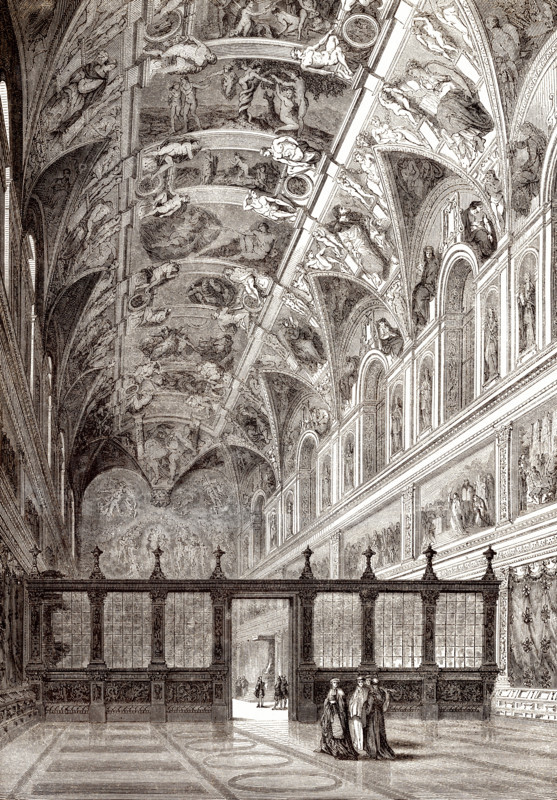 The Sistine Chapel, Apostolic Palace, Vatican City, 19th century