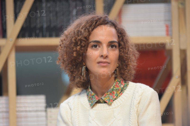Frankfurt, Germany. 11th Oct, 2017. Leila Slimani (* 1981), french-moroccan writer and journalist, at the INCIPIT! panel at Frankfurt Bookfair / Buchm