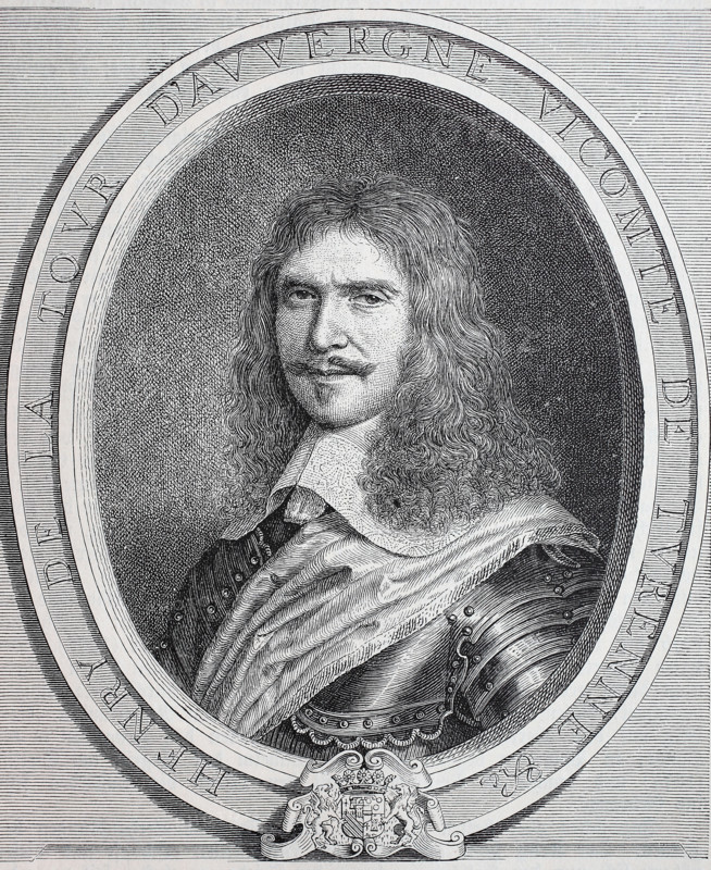 Henri de La Tour d Auvergne, vicomte de Turenne, September 11, 1611 - July 27, 1675, was a French army commander and Marshal of France, digital improved reproduction of an original print from 1880