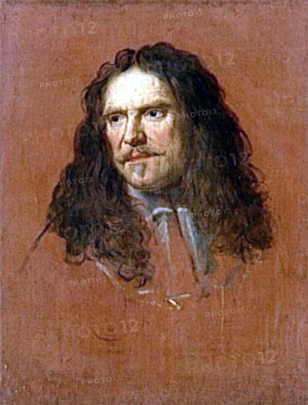 . Portrait of Maréchal de France Henri de la Tour d'Auvergne, vicomte de Turenne (1611—1675); oil on canvas. The original is located in the Musée du château in Versailles (67 x 52cm).  . 1665.   Charles Le Brun  (1619–1690)      Alternative names Charles Lebrun  Description French painter and architect  Date of birth/death 24 February 1619 12 February 1690  Location of birth/death Paris Paris  Work location Paris (....-1642), Rome (1642-1646), Paris (1646-....), Versailles (1679-1684, 1886)  Authority control  : Q271676 VIAF:?59097680 ISNI:?0000 0001 2101 6536 ULAN:?500016215 LCCN:?n78072045 W