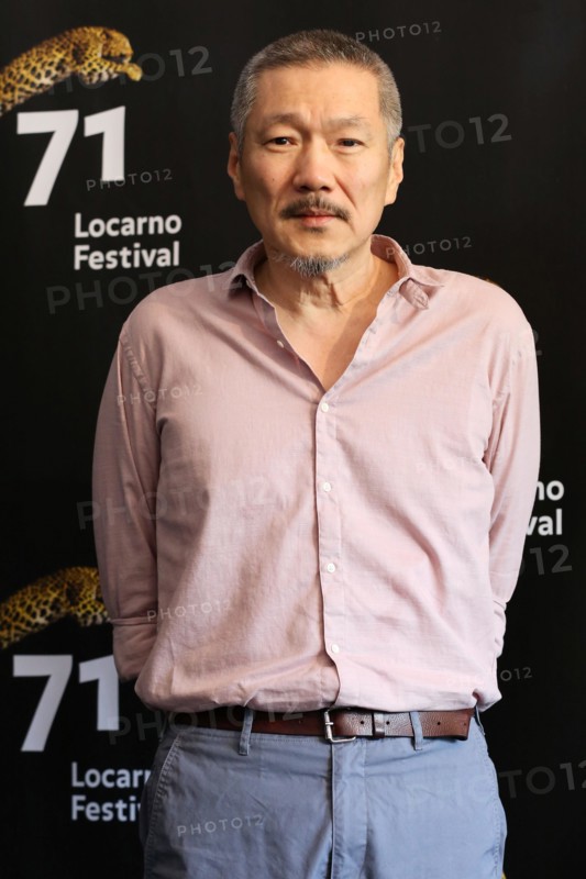 LOCARNO, SWITZERLAND – AUG 09, 2018: Hong Sang-soo attends the 'Gangbyun Hotel' photocall at the 71st Locarno Film Festival (Photo: Mickael Chavet)