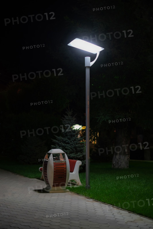 street light lamp lantern in the urban city street at the night