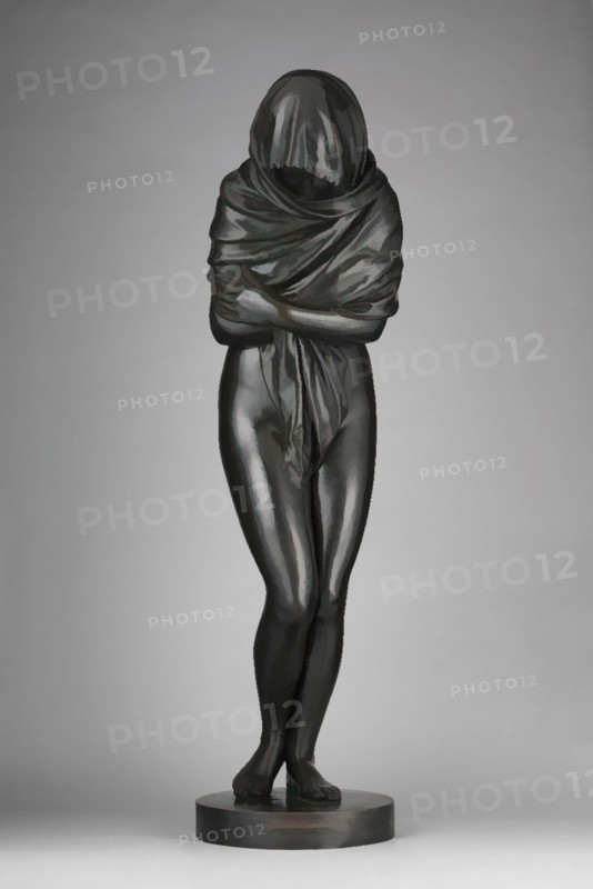 Art inspired by Winter, 1787, French, Paris, Bronze, Overall (confirmed): 56 1/2 x 15 3/8 x 19 7/8 in., Wt. 438 lb., 15 in. (143.5 x 39.1 x 50.5 cm, 198.6755kg, 38.1 cm); Pedestal: H. 34 in. (86.4 cm), Sculpture-Bronze, Jean Antoine Houdon (French, Versailles 1741–1828 Paris), A, Classic works modernized by Artotop with a splash of modernity. Shapes, color and value, eye-catching visual impact on art. Emotions through freedom of artworks in a contemporary way. A timeless message pursuing a wildly creative new direction. Artists turning to the digital medium and creating the Artotop NFT
