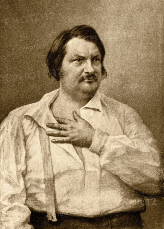 Portrait of Honorè De Balzac (  Tours, 20 maggio 1799 – Parigi, 18 agosto 1850 )  Daguerrotype 1842