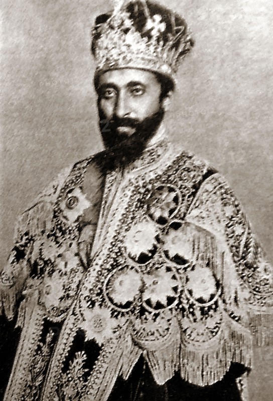 A 1940's portrait of Emperor Haile Selassie  (  ???? ??? ??? ) Qädamawi ?äylä S?llase, meaning 'Power of the Trinity' who was born Tafari Makonnen or Lij Tafari (1892 – 1975) He served as  Emperor of Ethiopia from 1930 to 1974. -?1940?? ??? ??? ??? ??? - Sawir 1940-kii Imbaraadoor Haile Selassie Qädamawi ?äylä Sellase, oo macneheedu yahay 'Awoodda Saddex-midnimada' oo dhashay Tafari Makonnen ama Lij Tafari (1892 - 1975) Wuxuu u shaqeeyay Imbardoorka Itoobiya 1930 ilaa 1974. - Sawirka Haile Selassie