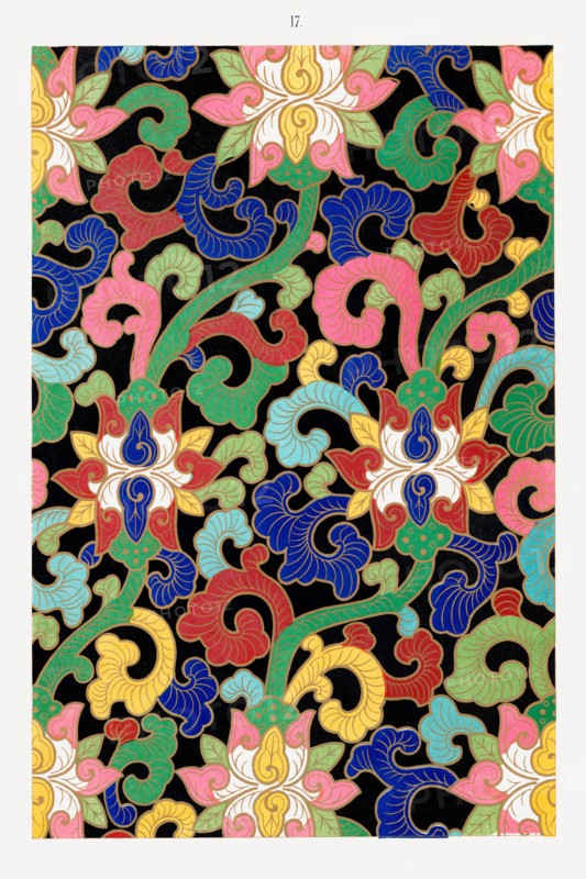 Chinese floral illustration