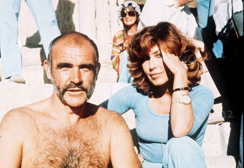 Scottish actor Sean Connery with his wife Micheline Roquebrune March 1975 dbase MSI