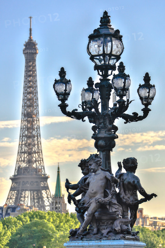France, Europe, travel, Paris, City, Alexander III Bridge, detail, architecture, art, artistic, bridge, lamp, light, monument, m