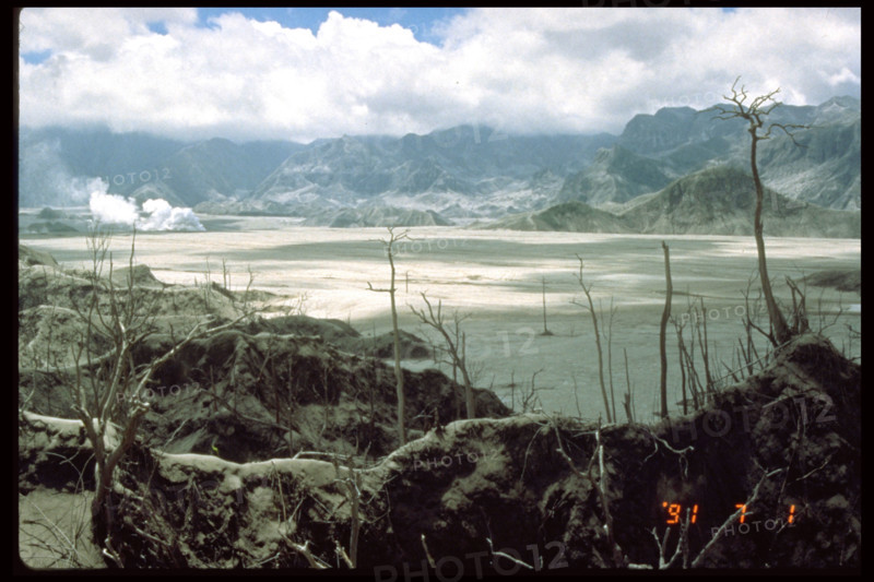 The Pinatubo eruption of 1991 deposited pyroclastic flow material across the landscape, including the Marella River region. These deposits, a result of the volcanic eruption, altered the landscape significantly, leaving behind a legacy of geological change and environmental impact.