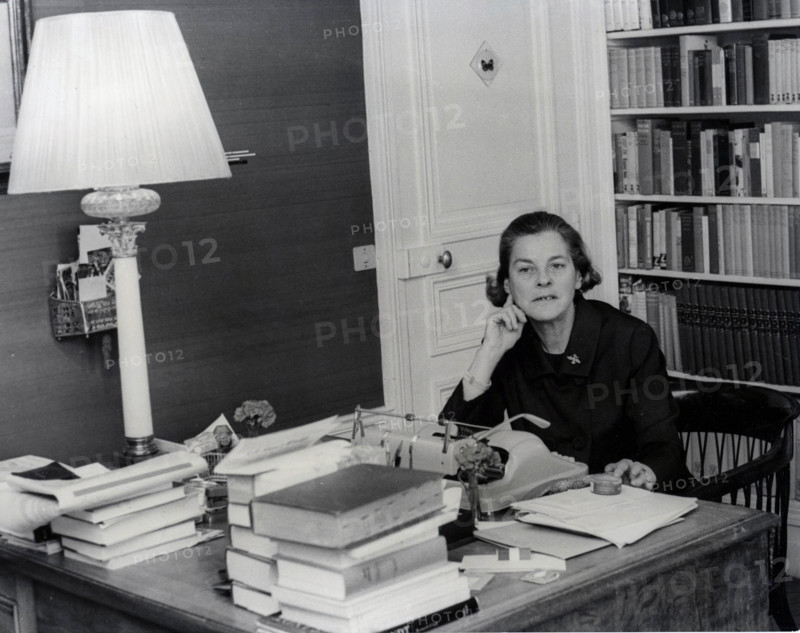 June 21, 1967 - Paris, France - Writer, Novelist MARY MCCARTHY in her office in Paris.