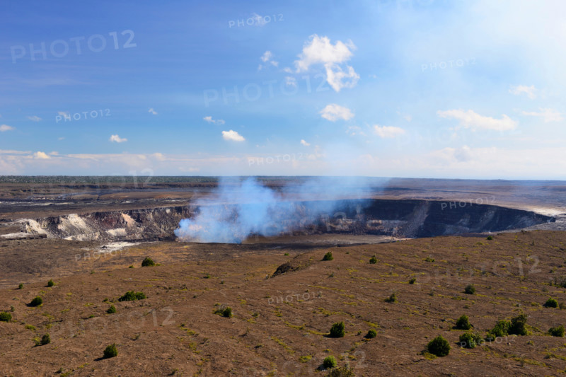 Halema'uma'u crater from Kilauea Overlook - Volcanoes National Park, Big Island, Hawaii, USA