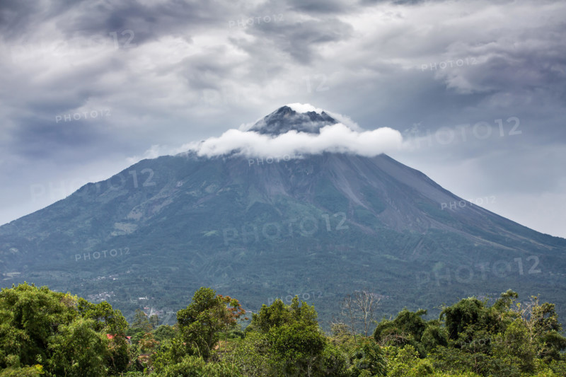 Mountain Merapi volcano, Java, Indonesia