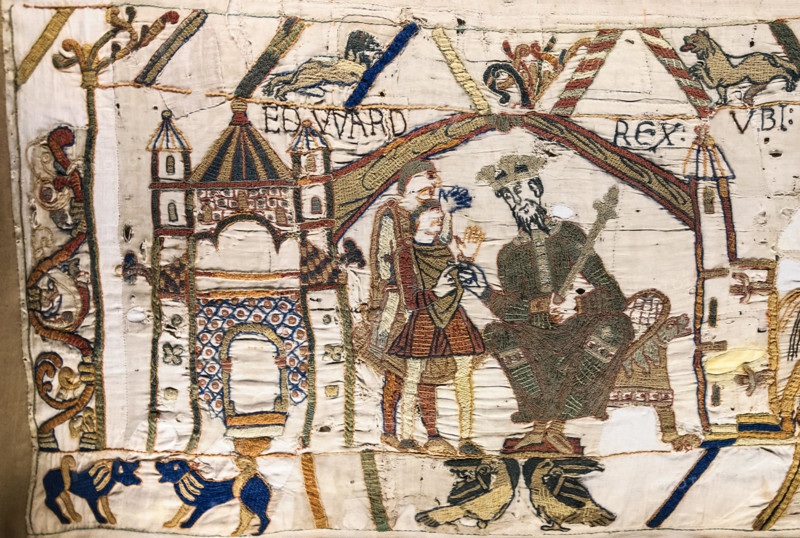 Bayeux Tapestry scene1 Edward