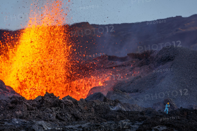 Fountains of lava explode into the air. HAIR-RAISING images show of one of the world’s most active volcanoes in the world exploding into life. The series of spectacular pictures from this latest eruption shows the red hot Piton de la Fournaise volcano oozing a sea of burning lava. Other sensational images show the molten eruption lighting up the evening sky. French photographer Gabriel Barathieu (33) braved the conditions to take these sensational shots of the volcano on Réunion Island just off of the east coast of Madagascar.