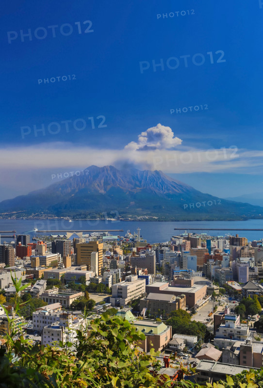 Japan, Kyushu Island, Kagoshima City, Sakurajima Volcano