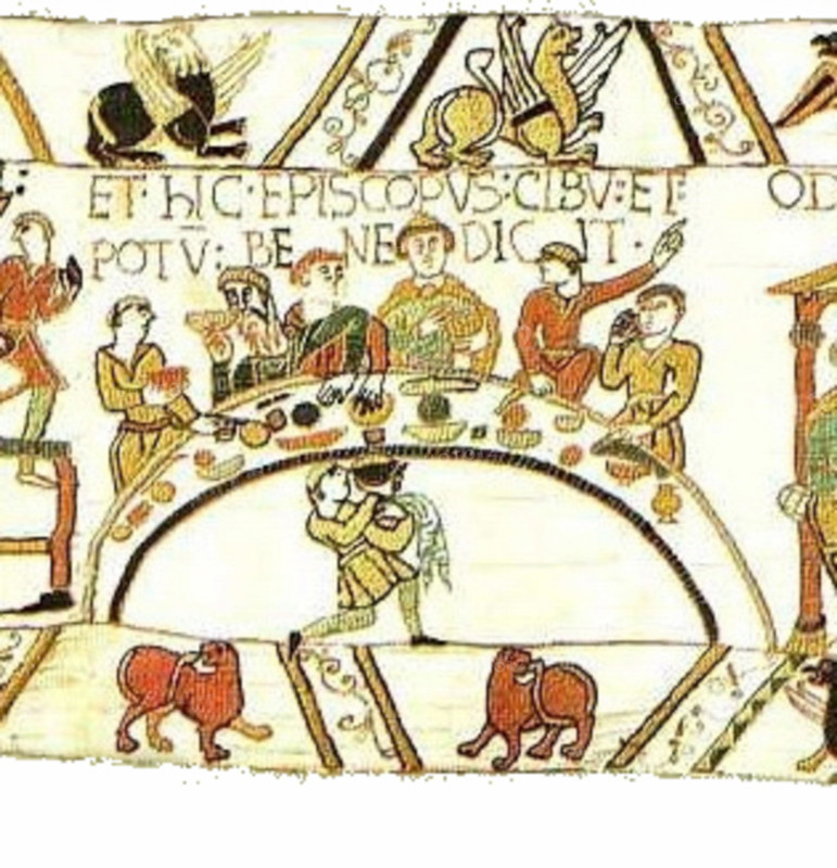 . English: Bayeux Tapestry. Scene 43b  . 27 October 2011. Image on web site of Ulrich Harsh BayeuxTapestryScene43b