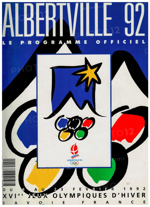 Official Program of Albertville Olympic winter games, 1992, France