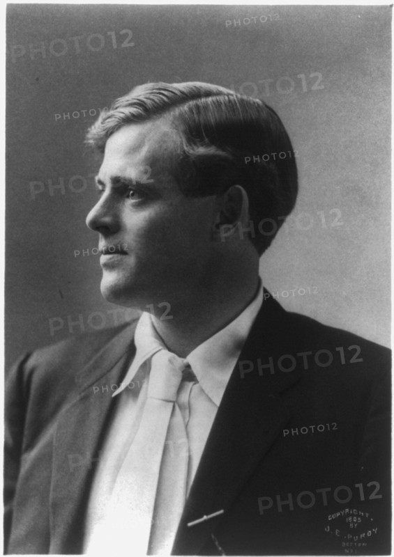 Jack London, left profile portrait