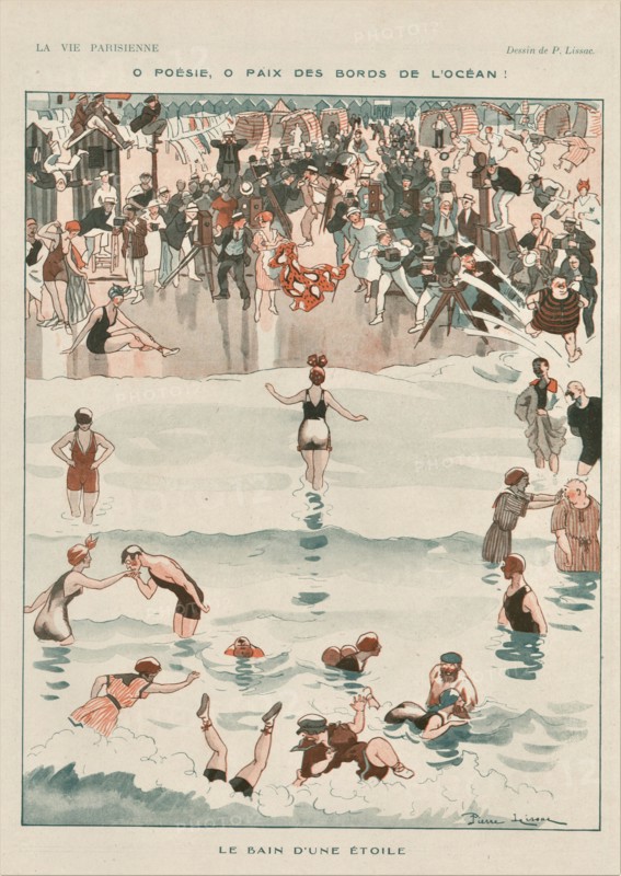 1920s France La Vie Parisienne  Magazine Plate