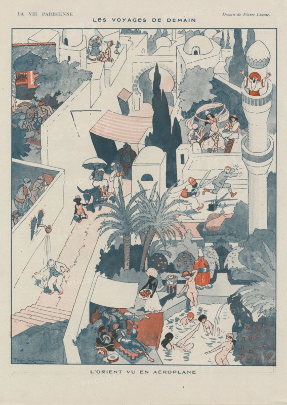1920s France La Vie Parisienne Magazine Plate