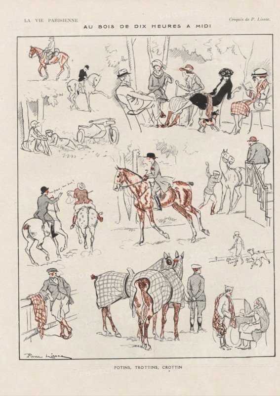 1920s France La Vie Parisienne Magazine Plate