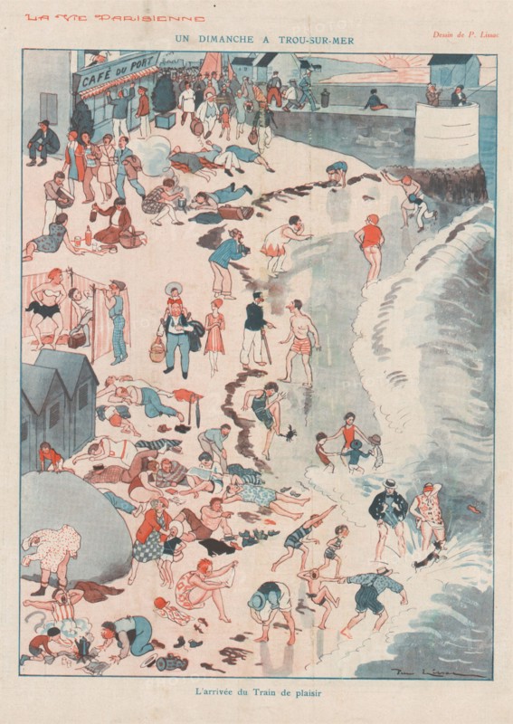 1920s France La Vie Parisienne Magazine Plate