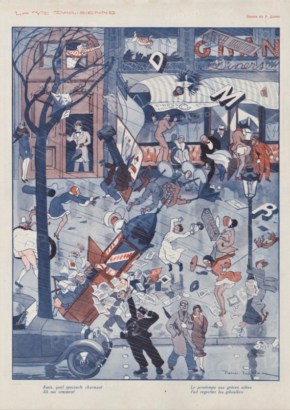 1930s France La Vie Parisienne Magazine Plate
