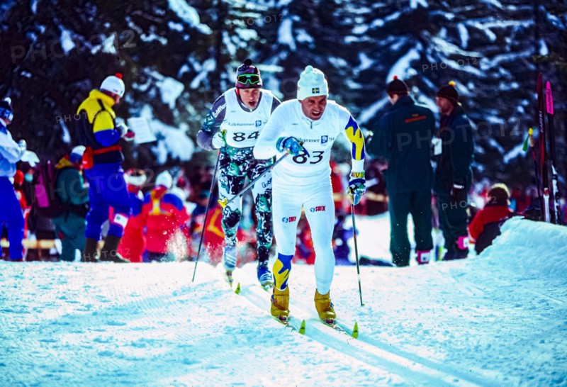 Torgny Mogren (SWE) competing in the men's 10km cross country skiing at the 1994 Olympic Winter Games.