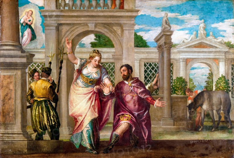 Emperor Augustus and the Sibyl, painting by Paolo Veronese, before 1588
