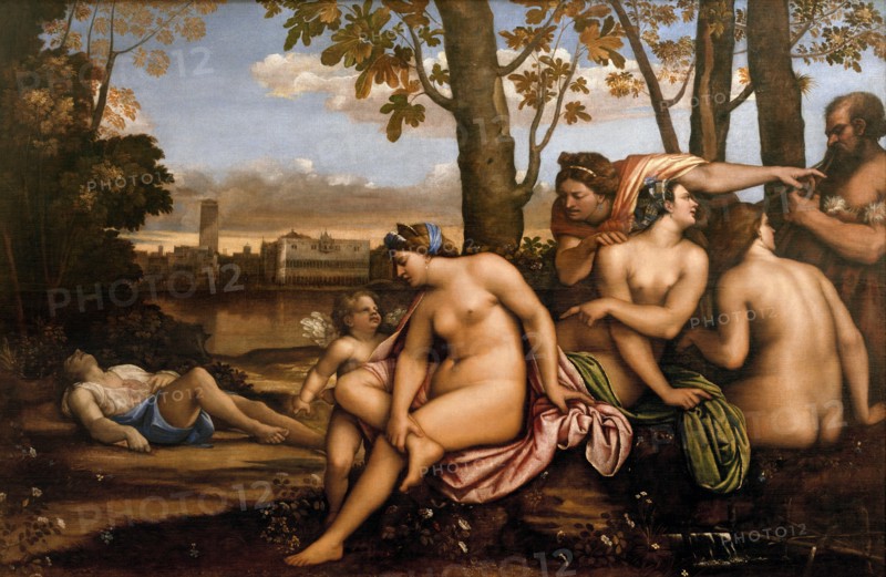 The Death of Adonis by the Italian painter, Sebastiano del Piombo (c. 1485-1547), oil on canvas,1512