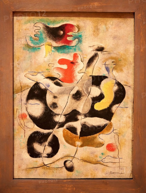 "Eidos Floating", 1939, Willi Baumeister, Thyssen-Bornemisza Museum, Madrid, Spain, Europe