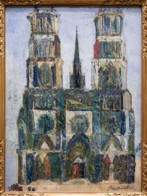 Maurice Utrillo (1883-1955), Grande cathédrale ou Cathédrale d'Orléans, 1913, Musee de L'Orangerie Museum, Tuileries, Paris, France