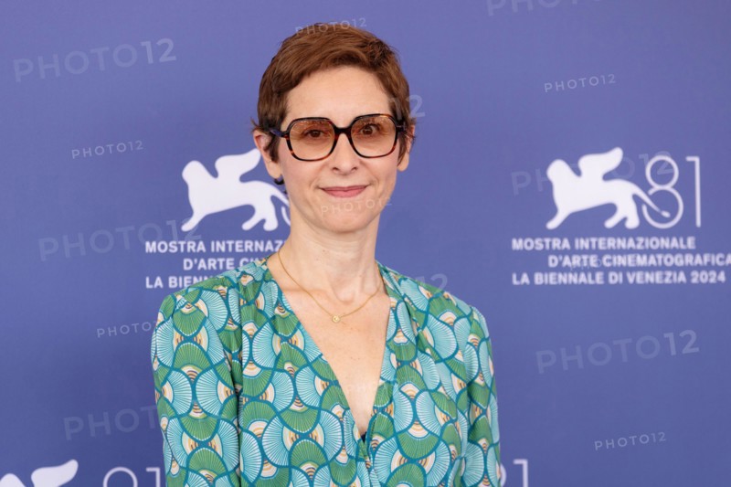 VENICE, ITALY - SEPTEMBER 03: Director Carine Tardieu attends the photo-call of the movie “L’ Attachement" during the 81st Venice International Film F
