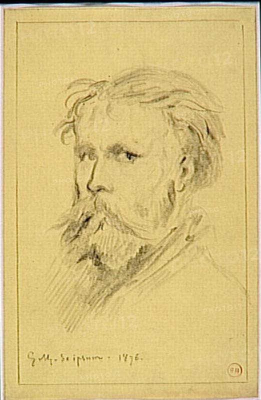 'Autoportrait' (1876) by Gustave Moreau is a self-portrait that highlights the artist's introspective exploration of his own image. Created during the late 19th century, it reflects Moreau's distinctive approach to portraiture and self-representation. The painting is housed in the Musée Gustave Moreau.