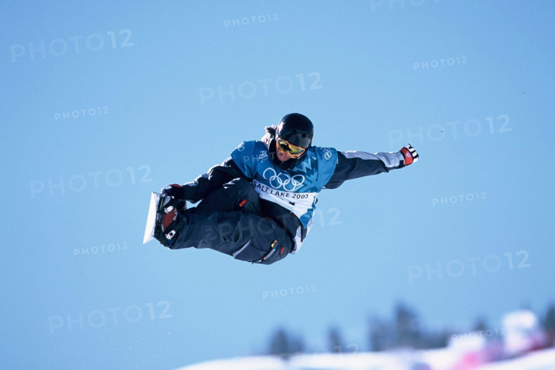 Kelly Clark (USA) gold medal winner in the halfpipe at the 2002 Olympic Winter Games, Salt Lake City, UT, USA