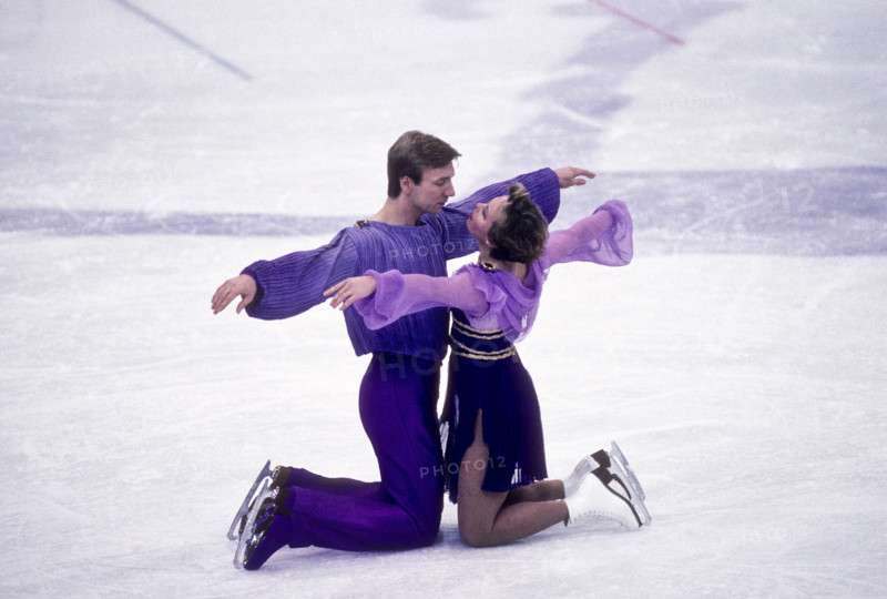 Torvill and Dean (GBR) gold medalist perform Bolero for a perfect score in the Dance Figure Skating at the 1984 Olympics