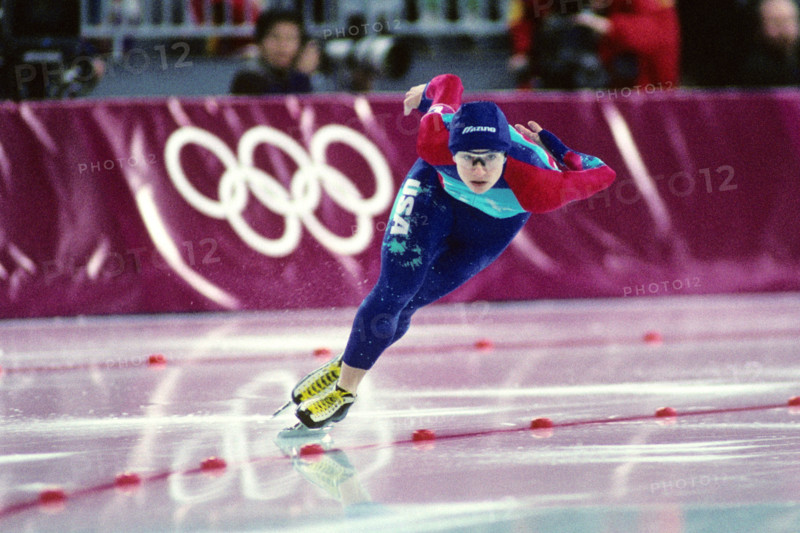 Bonnie Blair USA competing at the 1994 Olympic Winter Games, Lillehammer, Norway.